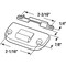 Prime-Line Window Sash Lock w/ Keeper, 2-1/16 in. Hole Centers, Diecast Construction, Euro White Finish F 2941 - alternate 2